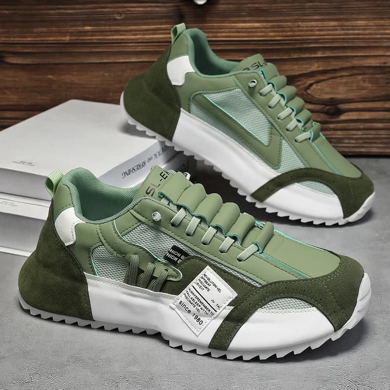 Men's Breathable Mesh Sport Shoes, Lightweight All-Season Casual Fashion Sneakers, Versatile Comfortable Running Shoes
