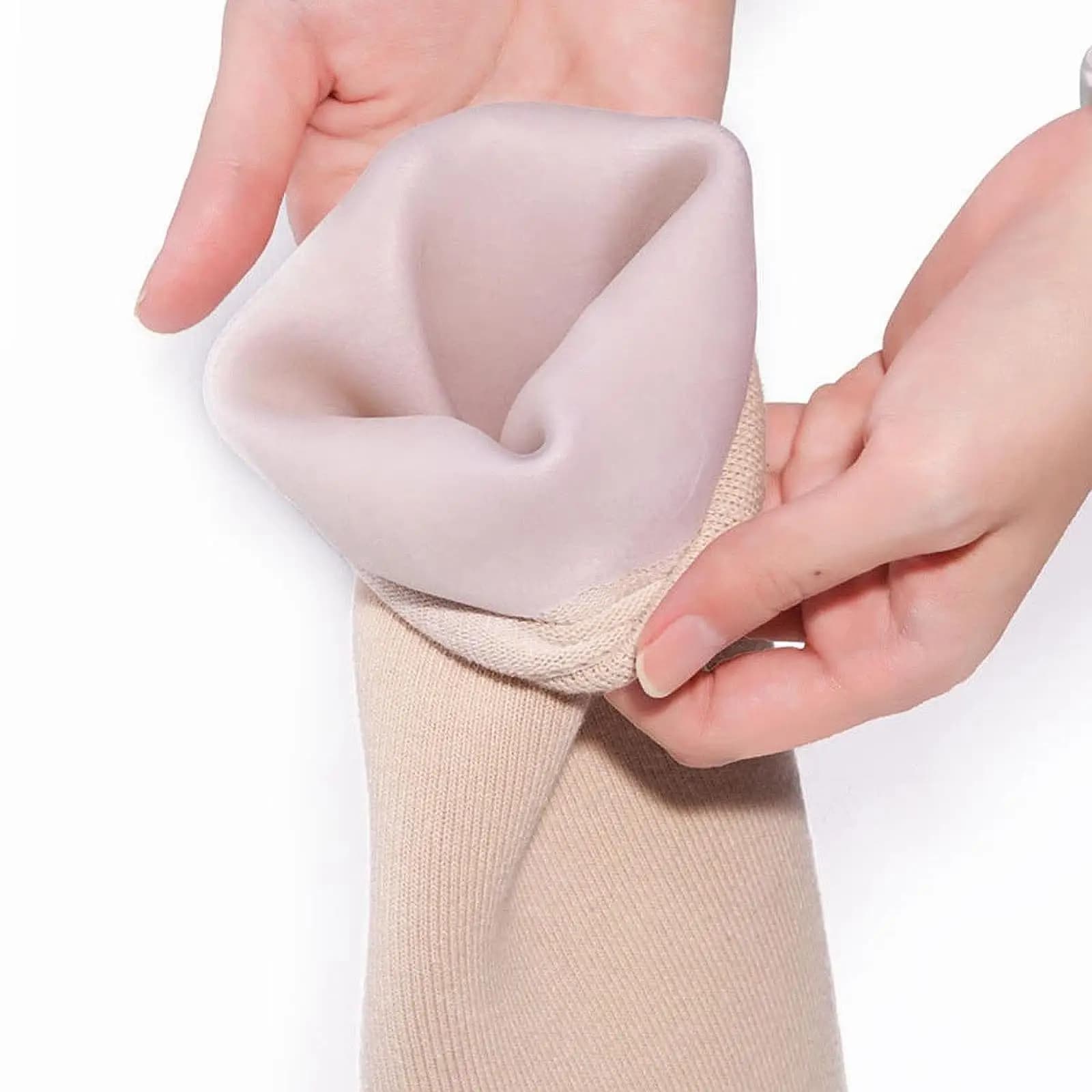 Calza per Protesi Portatile Traspirante Assorbi Sudore Sotto il Ginocchio per Amputati, Calza per Coscia Amputata, Copri Gamba Protesica per Donna