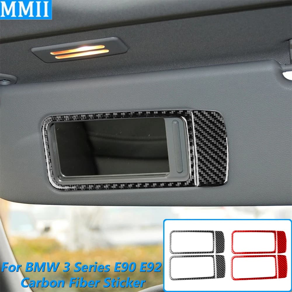 Per BMW Serie 3 E90 E92 M3 2005-2012 Copertura Specchietto Cosmetico Anteriore in Fibra di Carbonio Accessori Auto Decorazione Adesiva