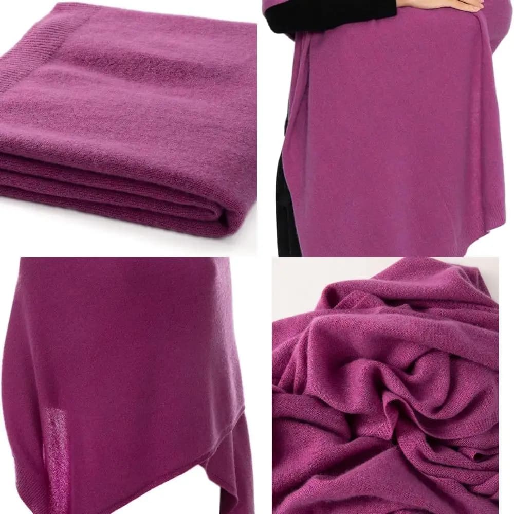 Lussuoso scialle di pashmina oversize in cashmere, morbida sciarpa con stola solida con confezione regalo per donna