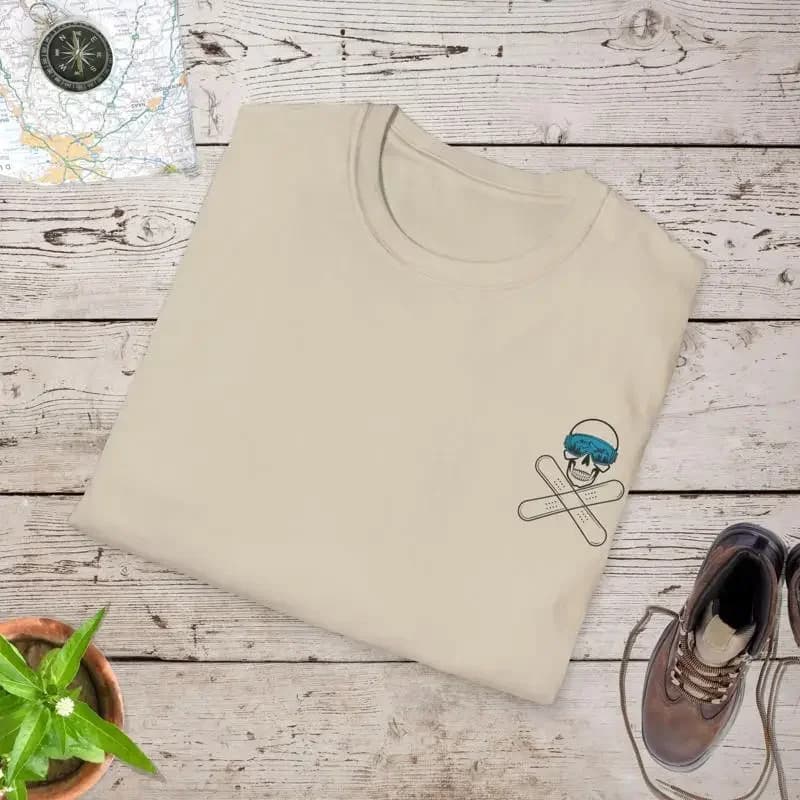 Skull Ski Goggles T Shirt Funny Skeleton Snowboarding Winter Sports for Snowboarders Skiers Adrenaline Junkies