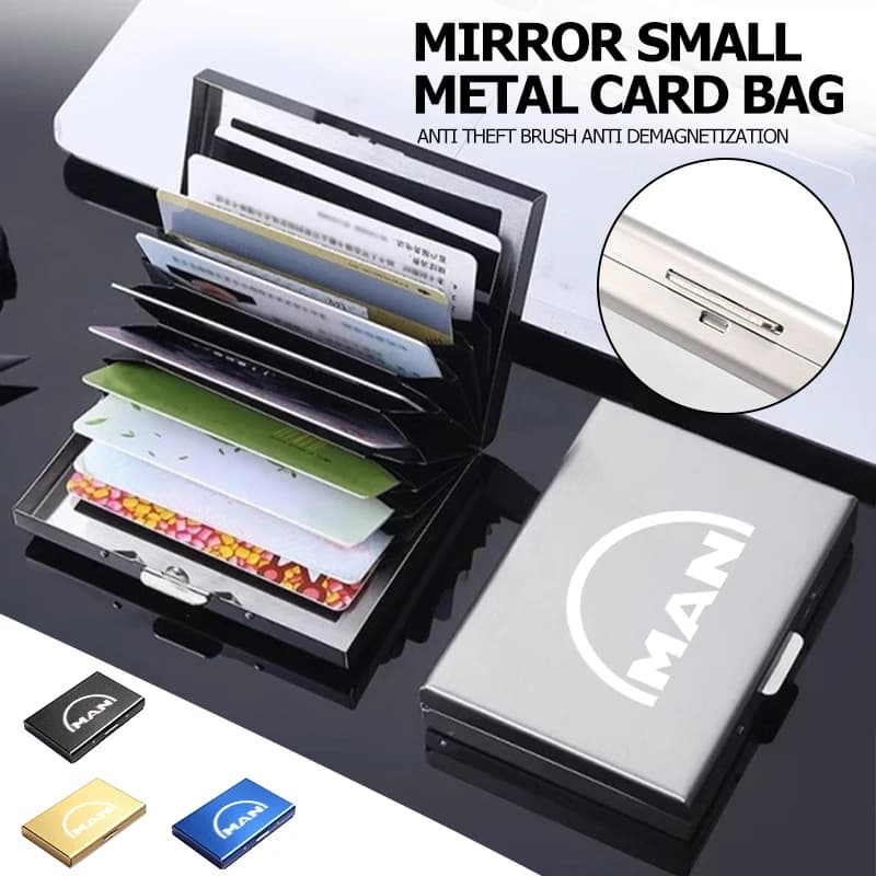 For Man Car Metal Thin Slim Credit Card Holder RFID Blocking Wallet Case eTGX eTGS TGX TGM TGA TGS TGE