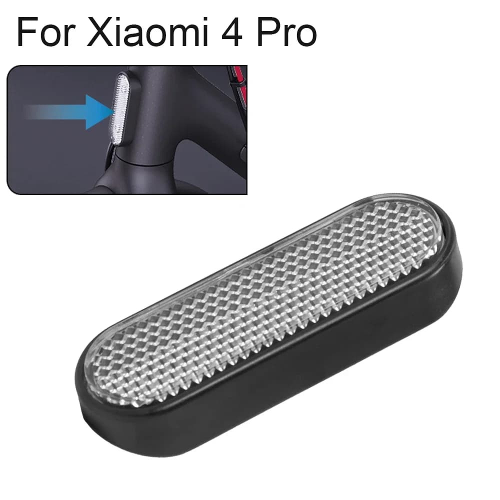 Scooter elettrico di sicurezza anteriore in ABS tubo riflettente striscia riflettente di avvertimento notturno per Xiaomi 4 Pro Refitting parte decorativa del guscio