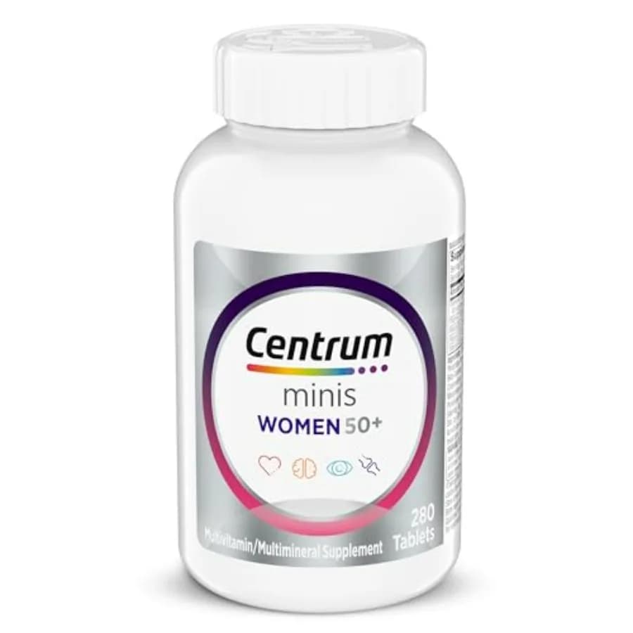 Minis Silver Multivitaminico per Donne 50+, Integratore Multimineral con Vitamina D3, Vitamine del Gruppo B, Ingredienti Non-OGM