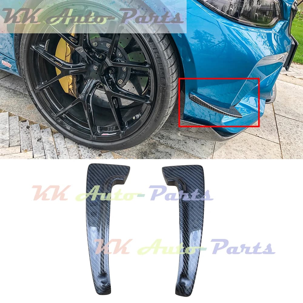 Auto Tuning Carbon Fiber Front Bumper Lip Splitters Apron Flaps For BMW 2 Series F87 M2C M2 Competition