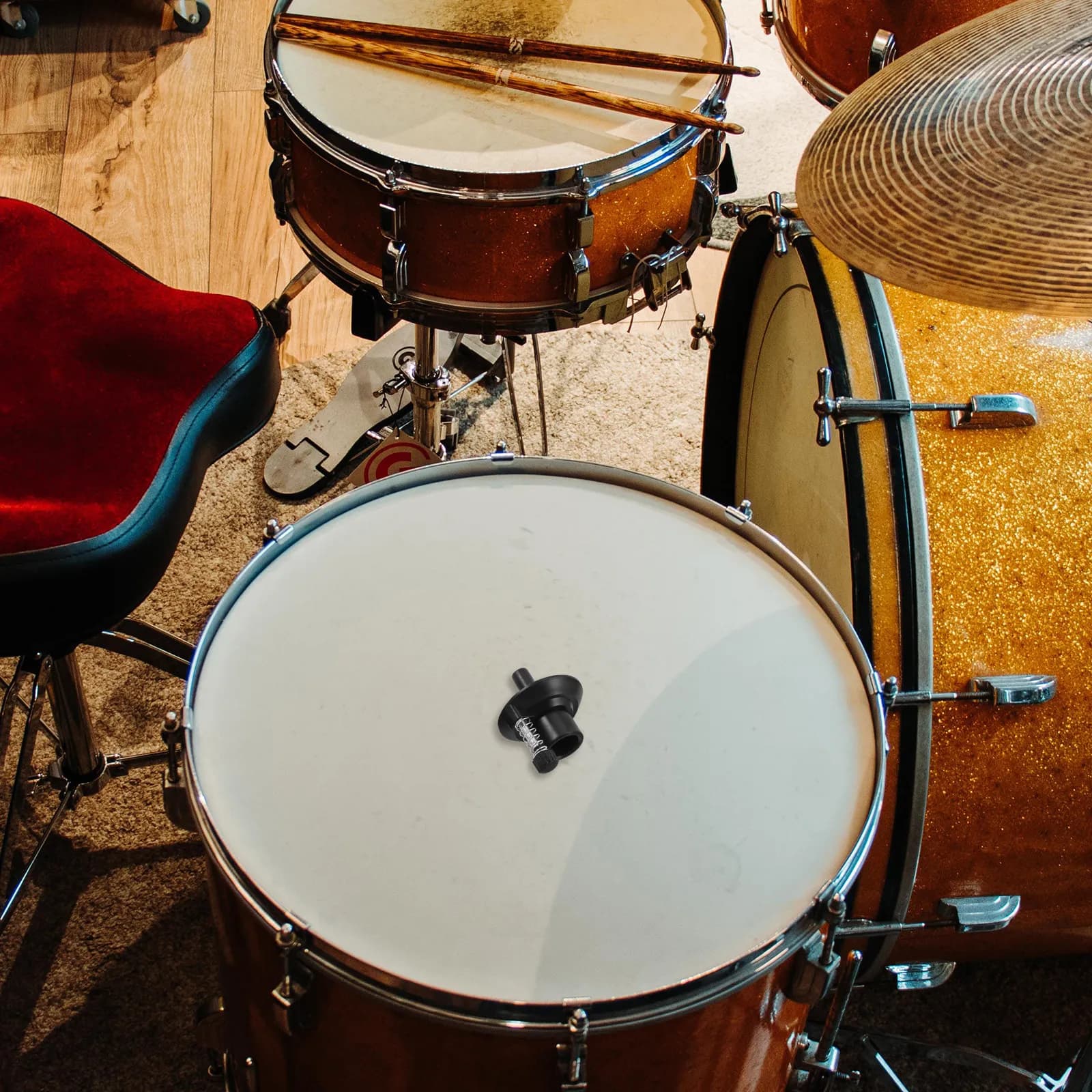 1Set Drum Kit Cymbal Stand Holder Clamp Plastic Felt Pad Cymbal Support Mount Bracket for Jazz Drum Accessories Stability