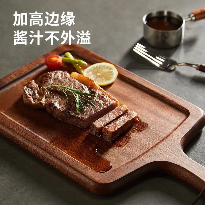 For Cutting Board Tray, Dinner Plate Bread Pizza Steak Wooden Steak Plate, Household Cutting Board