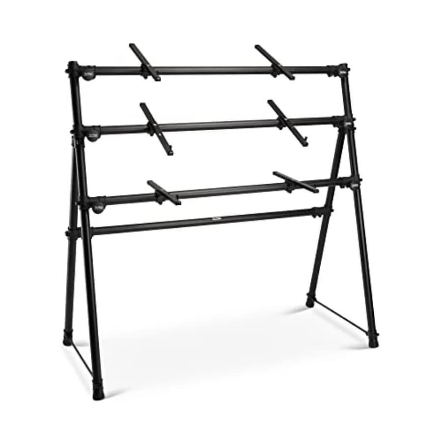 Supporto Regolabile per Laptop da Scrivania con Telaio in Lega di Alluminio e Finitura Nera Opaca Migliora l'Ergonomia e la Dissipazione del Calore