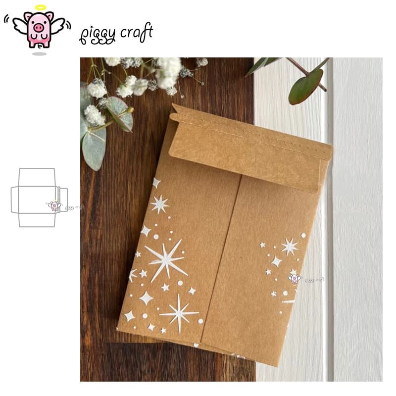 Piggy Craft metal cutting dies cut die mold Envelope greeting card Scrapbook paper craft knife mould blade punch stencils dies