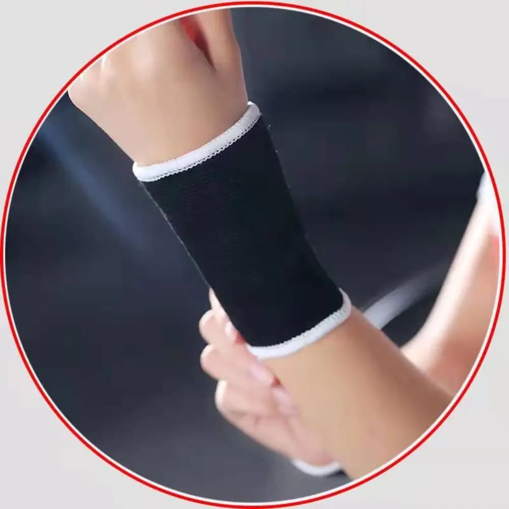 Nuove ginocchiere in cotone poliestere Gomitiere elastiche nere Supporto per caviglia unisex