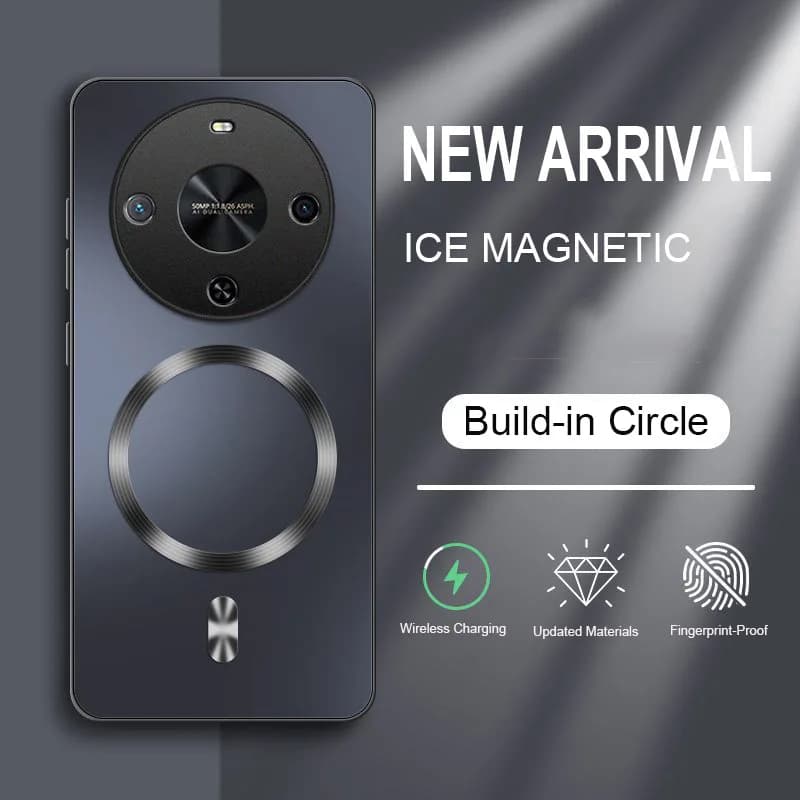 Custodia magnetica rigida opaca di lusso per Magsafe AG per HONOR Magic 8 7 6 Pro Lite X9B X9C X9D, antiurto, sottile, effetto seta