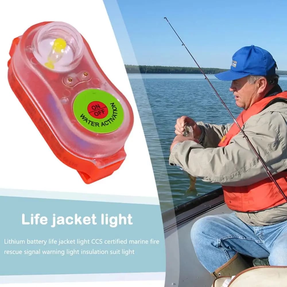 Lithium Life Attract Light Lamp Life Life-saving Life Vest Light Emergency Gear Water Activated Seawater Self-Lighting Light