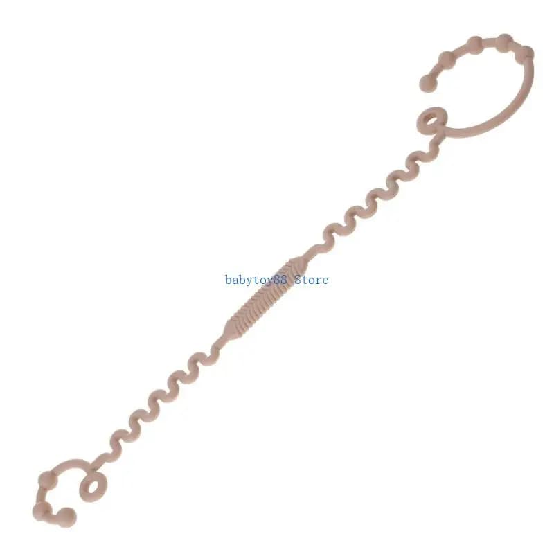 Y4UD Silicone per uso alimentare Massaggiagengive Tenere tazza Catch Toy Cinture sicurezza Portabicchieri Cinghia per auto