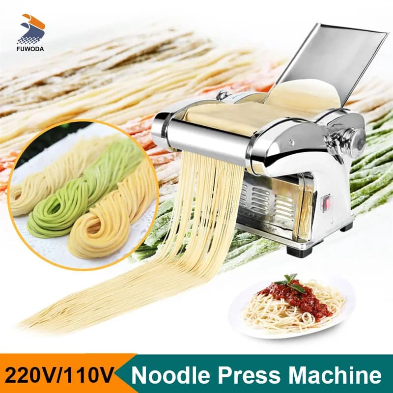 Macchina per noodle piccola per uso domestico Macchina per pressa per tagliatelle elettrica multifunzione per pasta Macchina per involucro per gnocchi ad alta efficienza