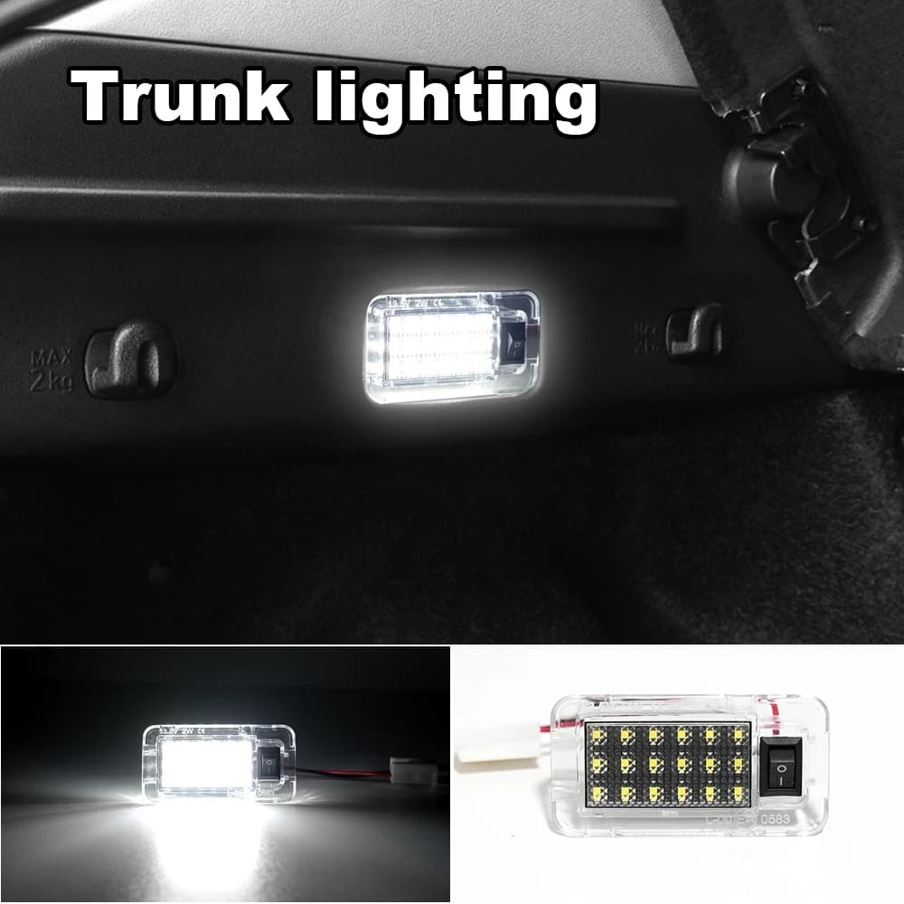 2PCS LED Car Trunk Light Luggage Trunk Lamps Suitcase Tail Lights For Toyota Asian Dragon Enjoy Dazzling VlOS FS Avalon