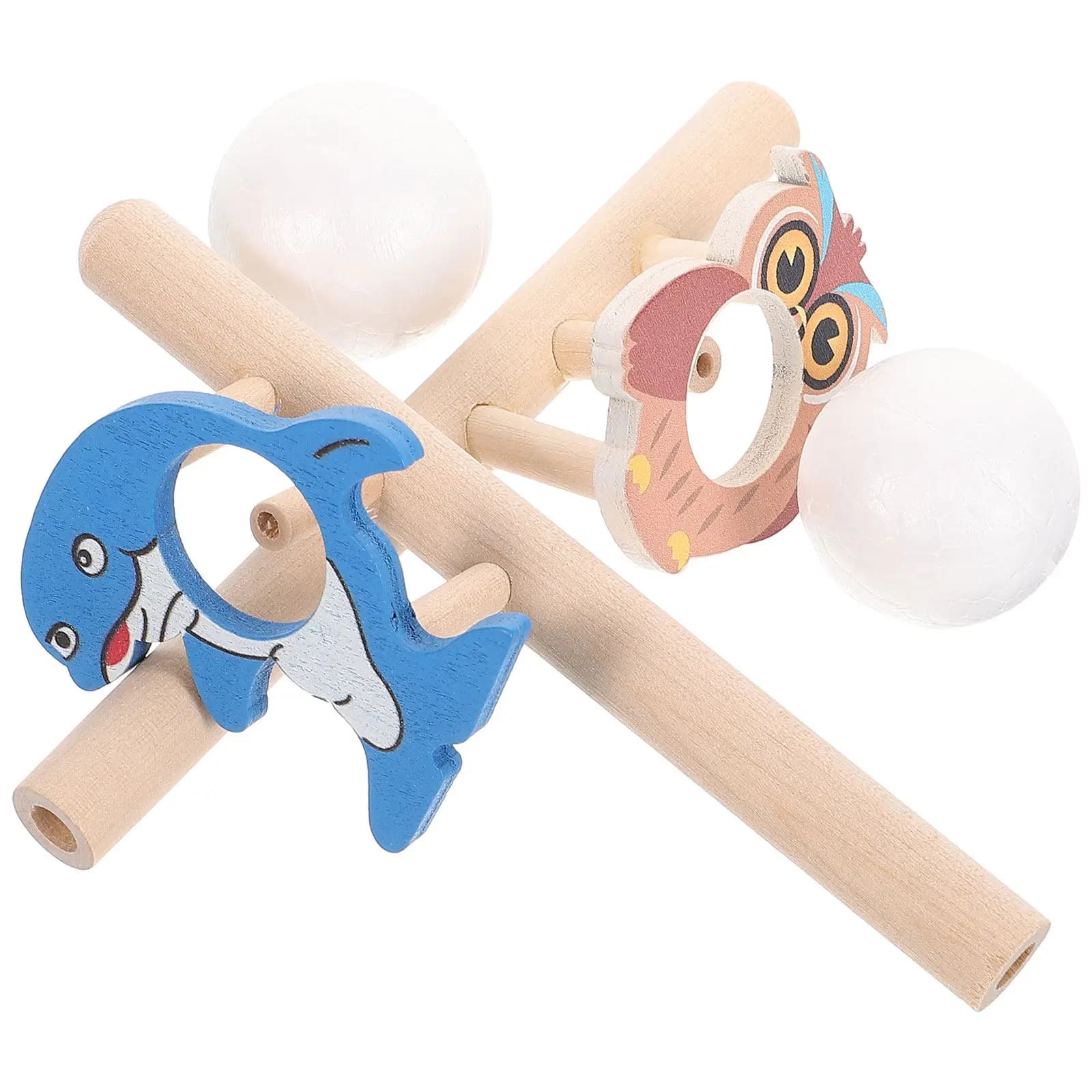 2 Set di Giochi Educativi con Tubo Galleggiante e Pallina per Bambini, Sviluppa il Controllo del Respiro, i Muscoli Labiali e la Capacità Polmonare, Divertimento per Feste