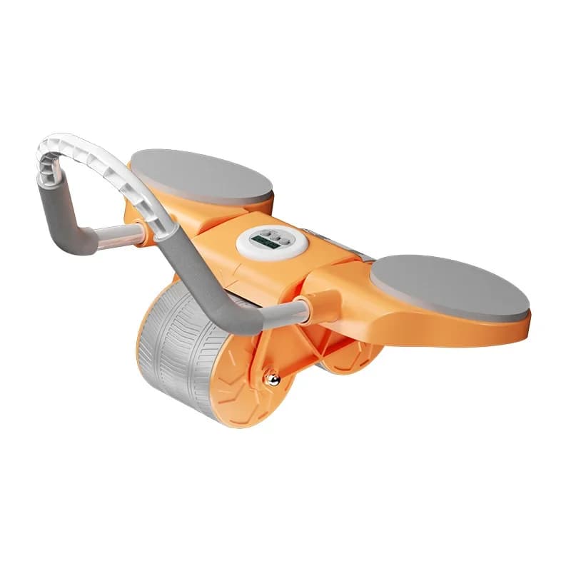 Automatic Rebound Belly Roller, Abdominal Curling Tool, Flat Support Roller, Elbow Support, Portable Ab Rollers