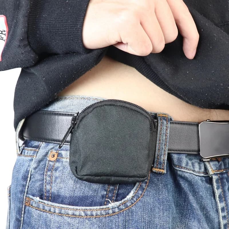 1 Pezzo Borsa Tattica da Cintura, Mini Portafoglio EDC, Porta Soldi e Chiavi, per Caccia, Campeggio, Escursionismo, Custodia per Oggetti da Esterno