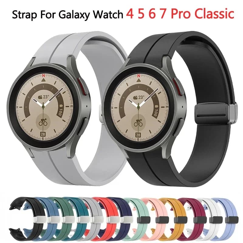 Cinturino magnetico in silicone senza gap per Samsung Galaxy Watch 7 6 5 4 44mm 40mm Pro 45mm Bracciale Galaxy Watch6 Classic 43mm 47mm 2030