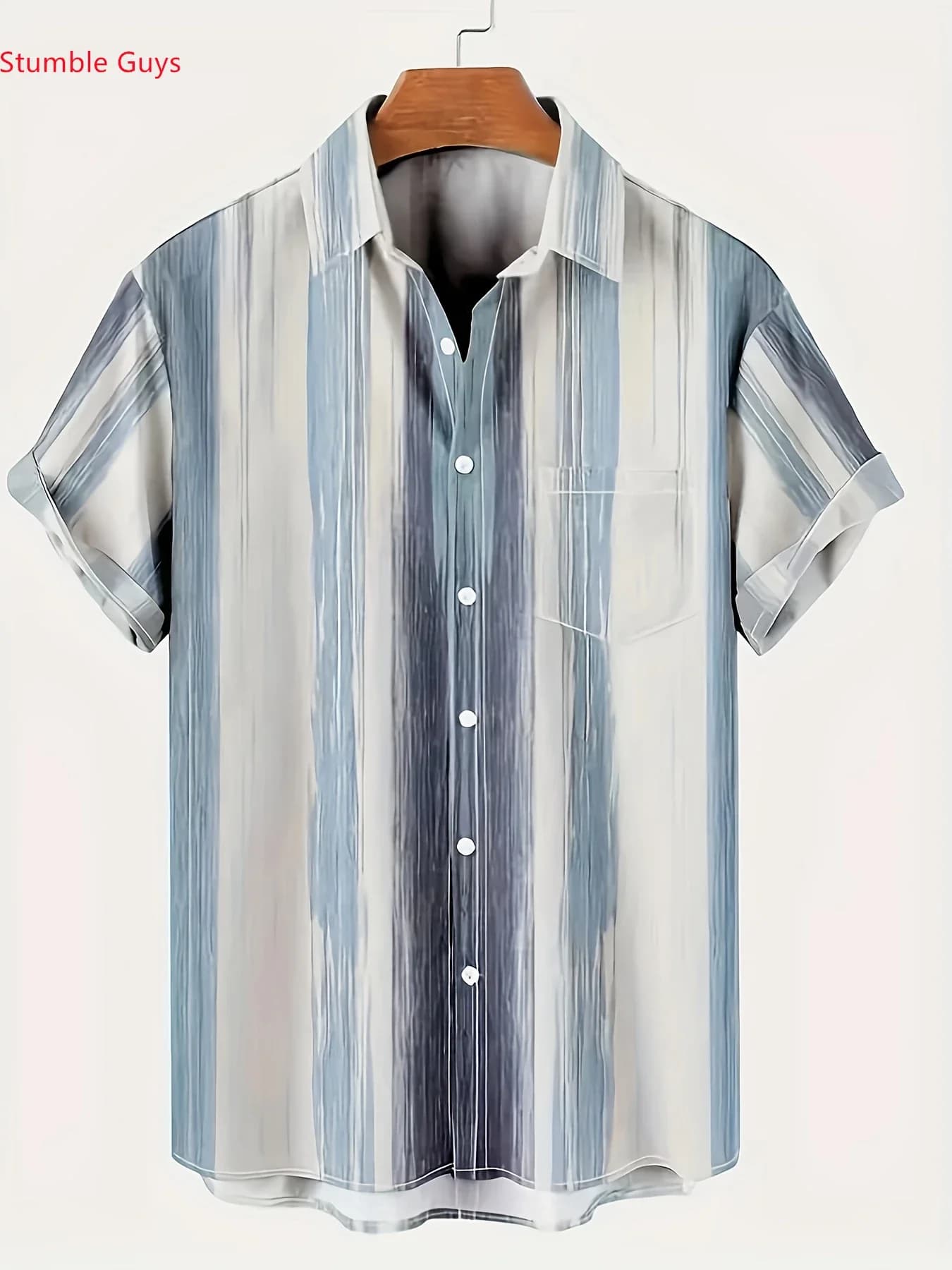 Camicia Estiva Leggera da Spiaggia per Uomo, Stile Hawaiano, Casual, Manica Corta, Stampa alla Moda, Traspirante, Outfit da Festa