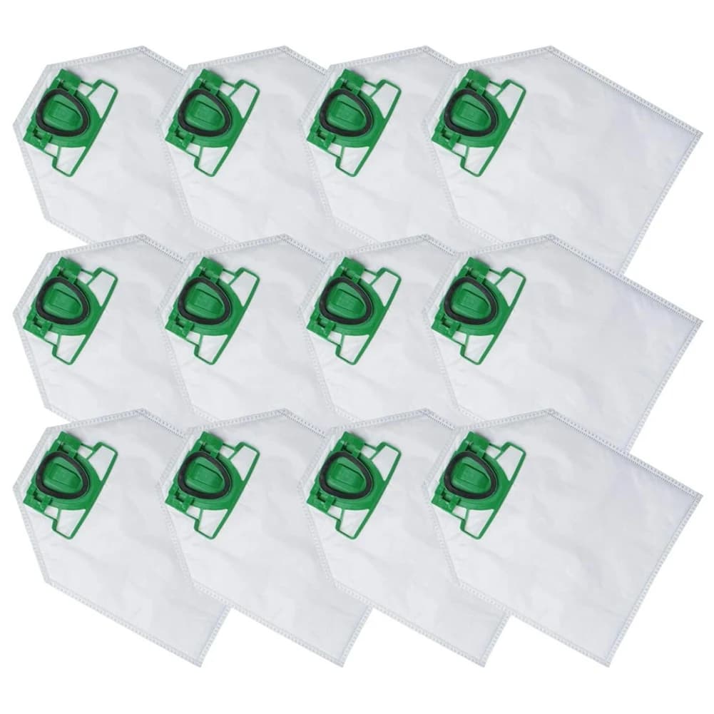 AT21-12PCS Vacuum Cleaner Bags For Vorwerk Kobold VK 200 - Premium Vacuum Cleaner Bags For VK 200 VK200 FP