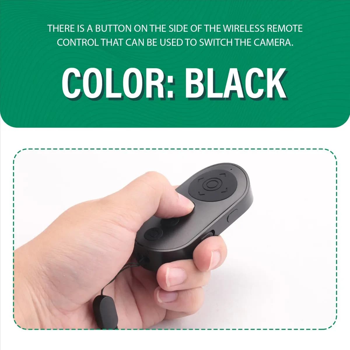 Latest Model Wireless Camera Remote Control with Zoom for & Android, for Photo & Video, Smartphone Remote Clicker for
