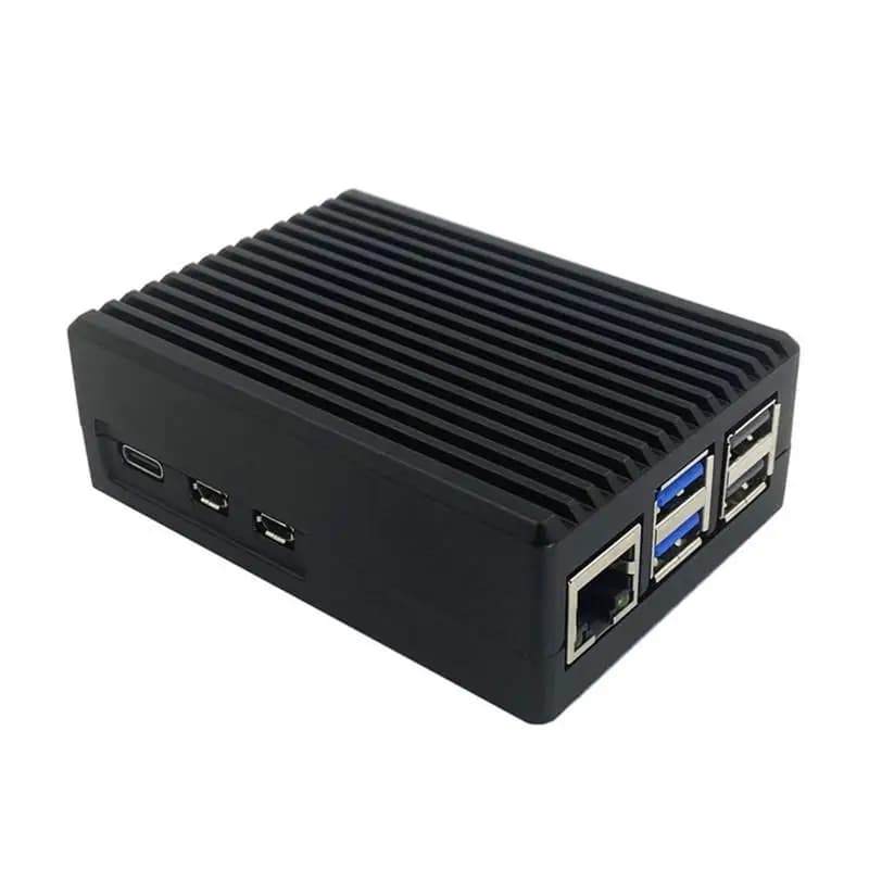 1 set di custodie per dissipatori di calore in alluminio facili da installare per Raspberry Pi 5, custodia in lega di alluminio, accessori fai da te-F(x)