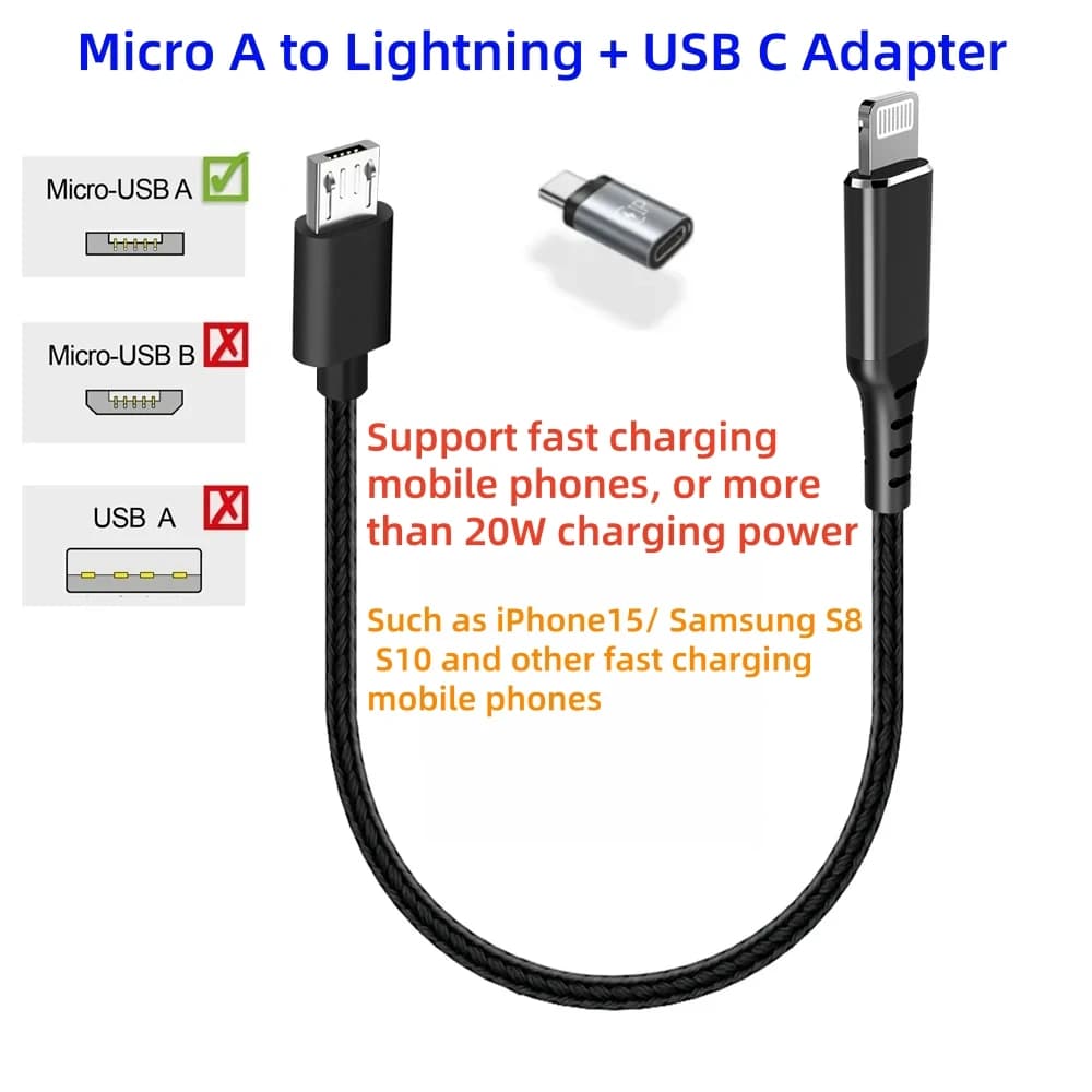 E-Bike Use USB Micro A charging cable to illuminate USB C charging cable for the charge management of Bosch E-Bike display from display to OTG smartphone