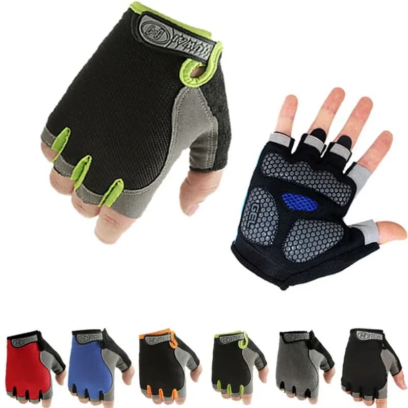 Fitness Gloves for men and women, weight lifting, fitness training, anti-slip palm protection, cycling gloves for bicycle without breathable fingers