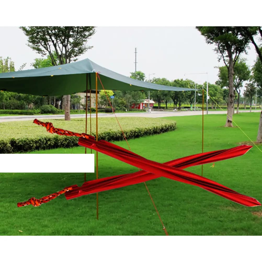 7Pcs Aluminum Tent Stakes 7001 Spiral Design Red Reflective Pull Cord Strong Tent Pegs for Camping Hiking Outdoor