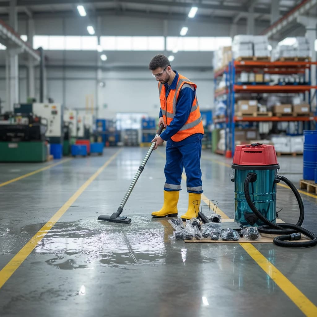 Aspirapolvere Commerciale Elettrico 5400W per Pulizia a Secco e Umido con Filtro ad Acqua, Potente Aspirazione da 5400W, Comodo e Potente