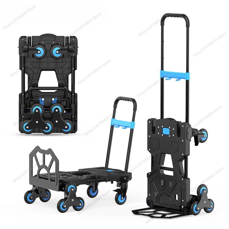 For Climb Stairs To Move Cars and Heavy Objects Building Luggage Trolley Portable Stackable Household Trolley Trolley