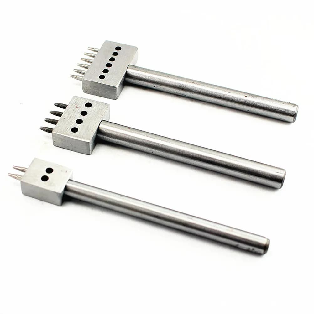 Set di punzoni fai da te, utensili artigianali a scalpello, kit di punzonatura di precisione per cucito, scalpello a punta diamantata fai da te
