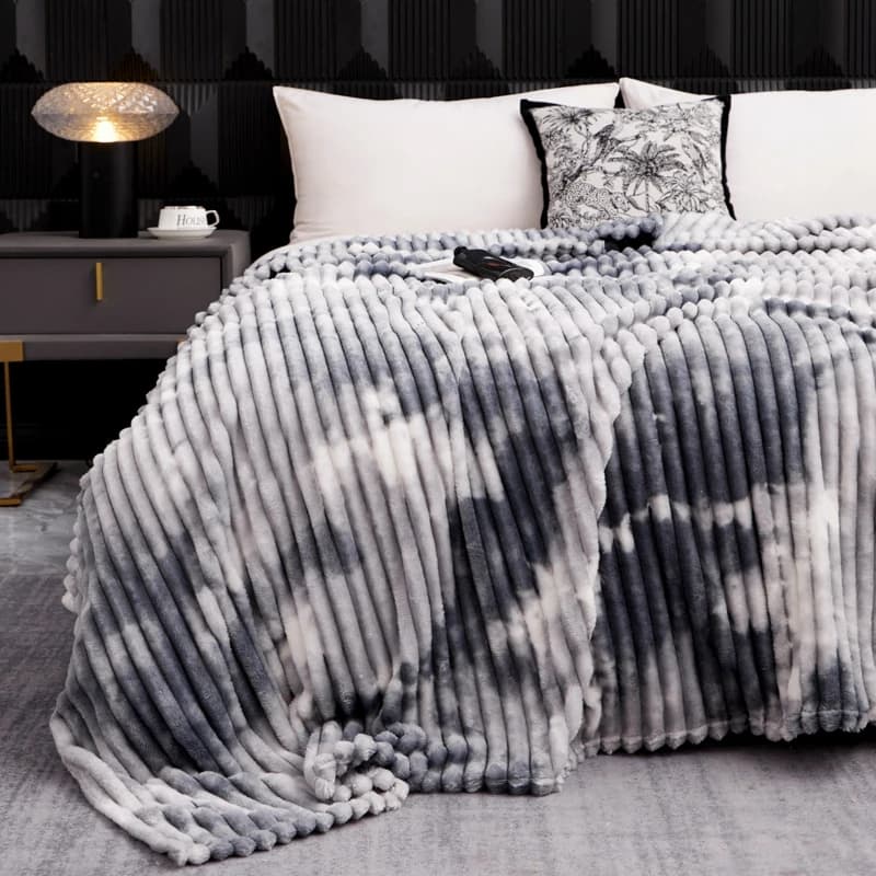 Coperta per letti flanella Fleece Tie dyeing coperta per divano singolo/Queen/King Winter Warm copriletto per letto matrimoniale coperta/Plaid