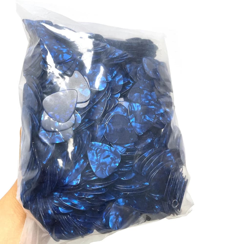 Wholesale Lots of 500pcs Blue Pearl Celluloid Guitar Picks Plectrums 0.46mm / 0.71mm / 0.96mm