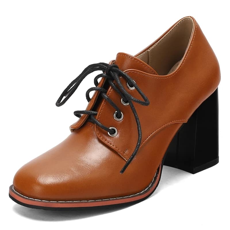 Scarpe da donna rosse con tacco alto, mocassini, scarpe eleganti 2026, taglie grandi 48, stringate, nere, marroni, bianche, con tacco largo, scarpe da ufficio da donna