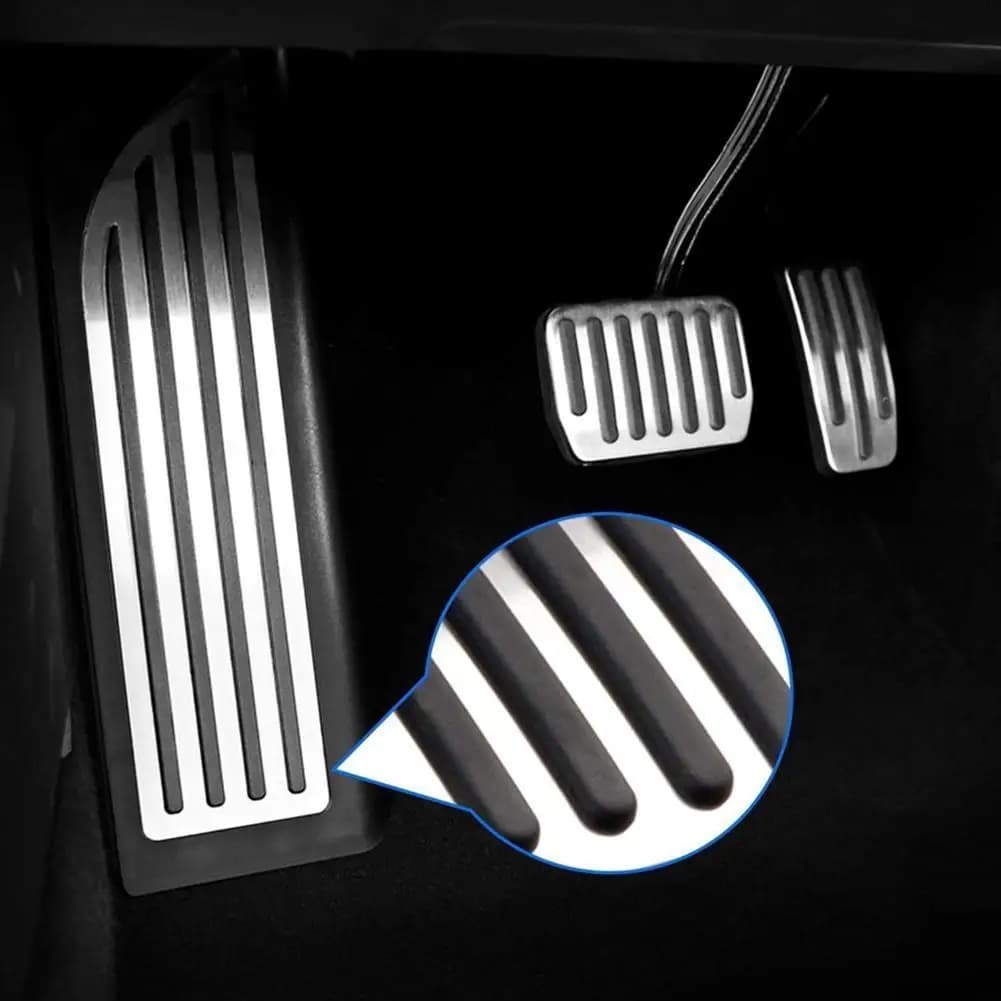 Pedali poggiapiedi poggiapiedi interni auto LHD in acciaio inossidabile per TESLA modello Y/3 per accessori di protezione interna