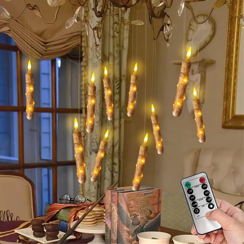 4/8/12PCS Floating Candles Flameless Candles with Remote Hanging Candles Battery Operated LED Floating Candle Birthday Decor