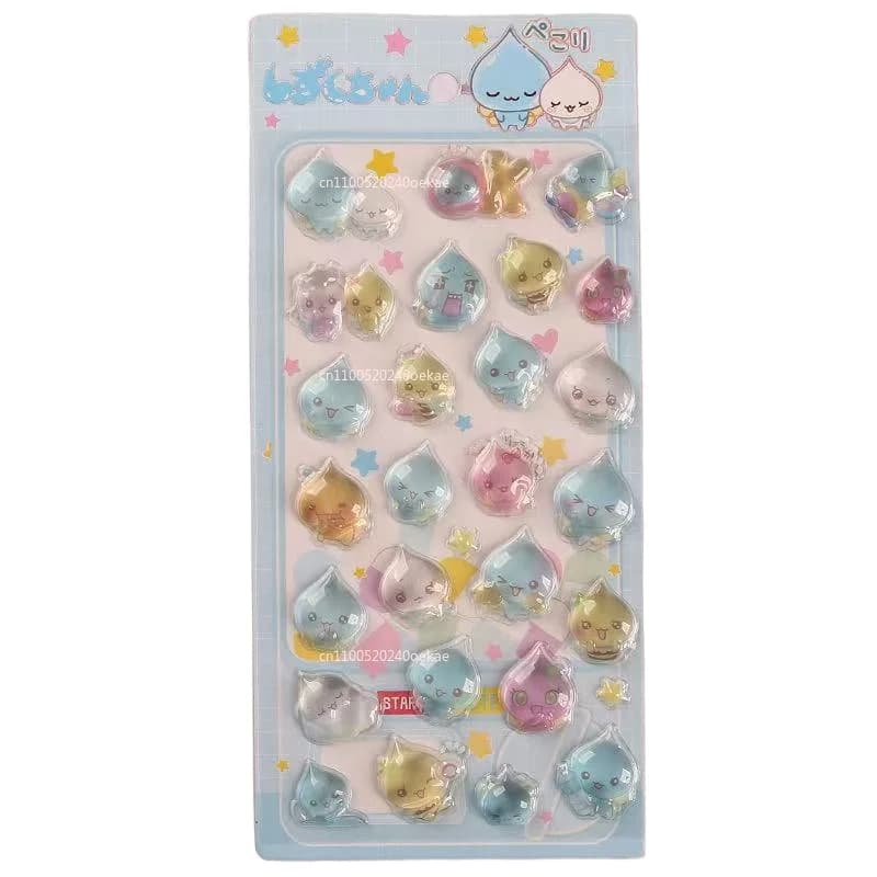 Nuovi Adesivi 3D a Goccia d'Acqua con Cristalli, Polvere Scintillante, Gocce di Cristallo, Adesivi Decorativi Fai-da-Te per Regali