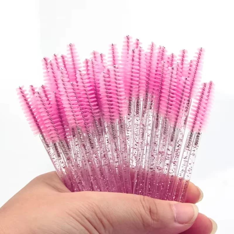 Wholesale 50 pcs. Disposable brushes for Mascara, Eyebrow and Eyebrow for Salone, Extension and Make-up - Supplies for Extension Eyelashes
