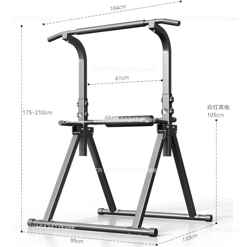 Floor-to-ceiling frame for home use Horizontal folding bar Single bar Parallel bar Family training