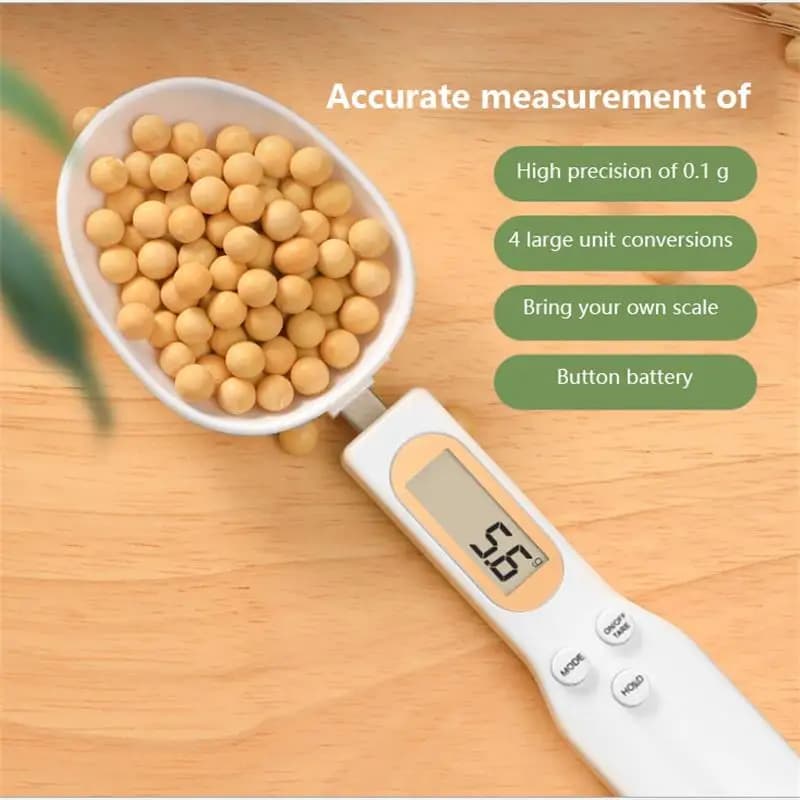 1Pc LCD Digital Measuring Spoon Adjustable Kitchen Balance Spoon Electronic Dosor Coffee Balance Powder Bakery Balance