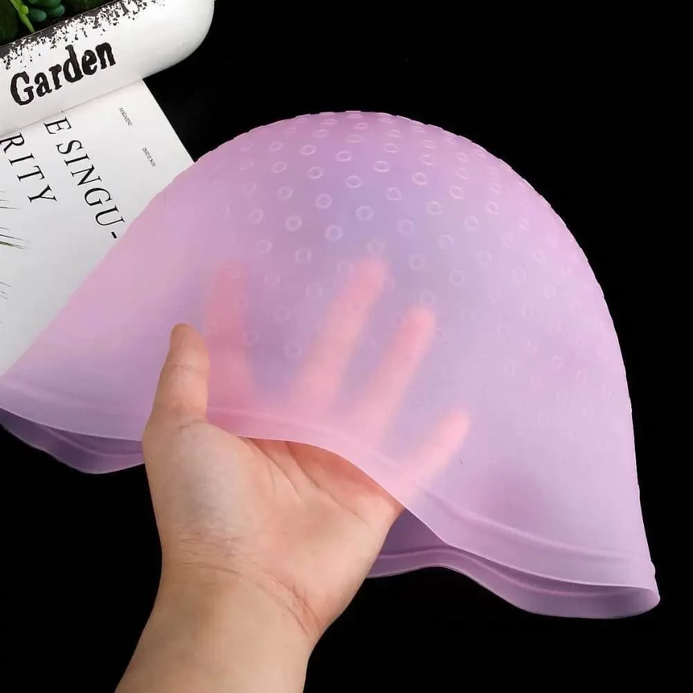 Cuffia per colorare i capelli in silicone per parrucchiere fai-da-te Tinta unita Lavabile Evidenziando Cappello Morbido riutilizzabile Strumento per tinture per capelli Tinture per capelli