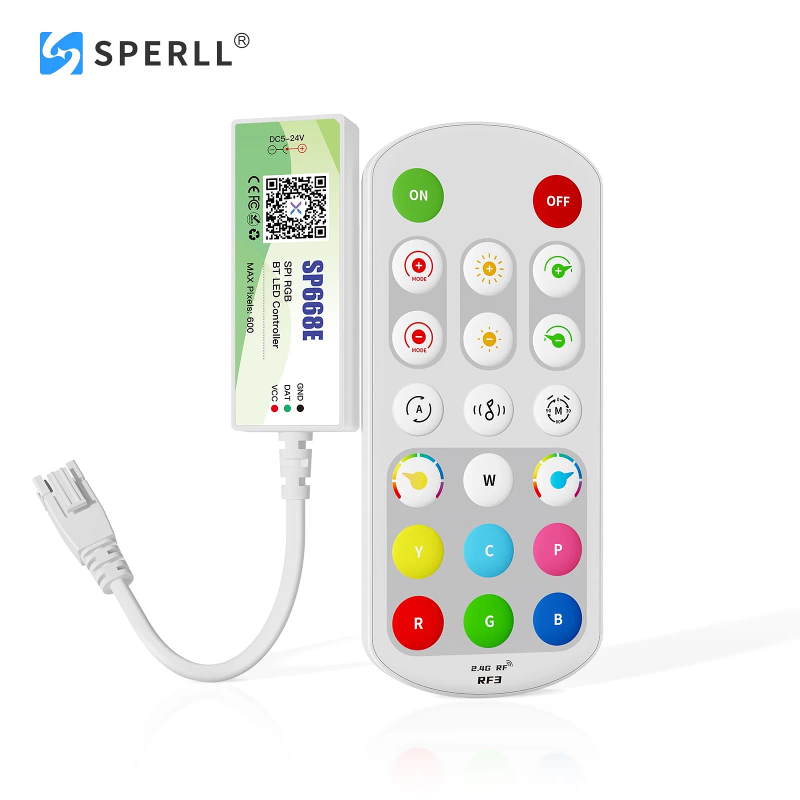 SP668E WS2811 WS2812B WS2815 RGB LED Controller BT APP 2.4G RF Remote Music DIY Dynamic Effect FCOB LED Dimmer Light Strip 5-24V