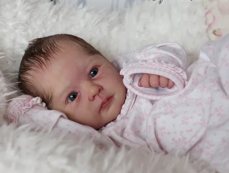 New arrival 20 inches Candy Reborn Doll kit unfinished unpainted doll parts made by you in white with body and baby soft cloth eyes