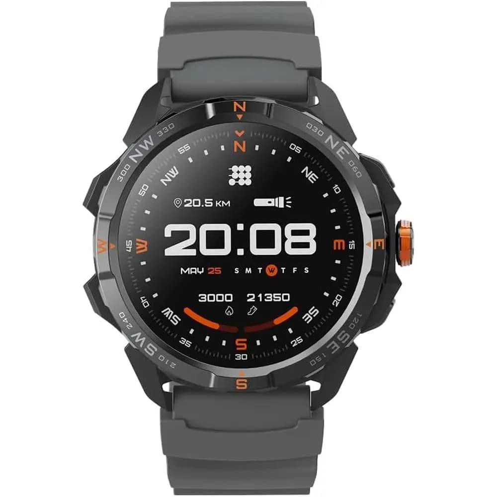 Cubitt Terra Red Smartwatch with Dual-Band GPS, 1.48” AMOLED Display, Oline Maps, VITA AI, AI , ReadinScore, 5A, 14-Day Battery