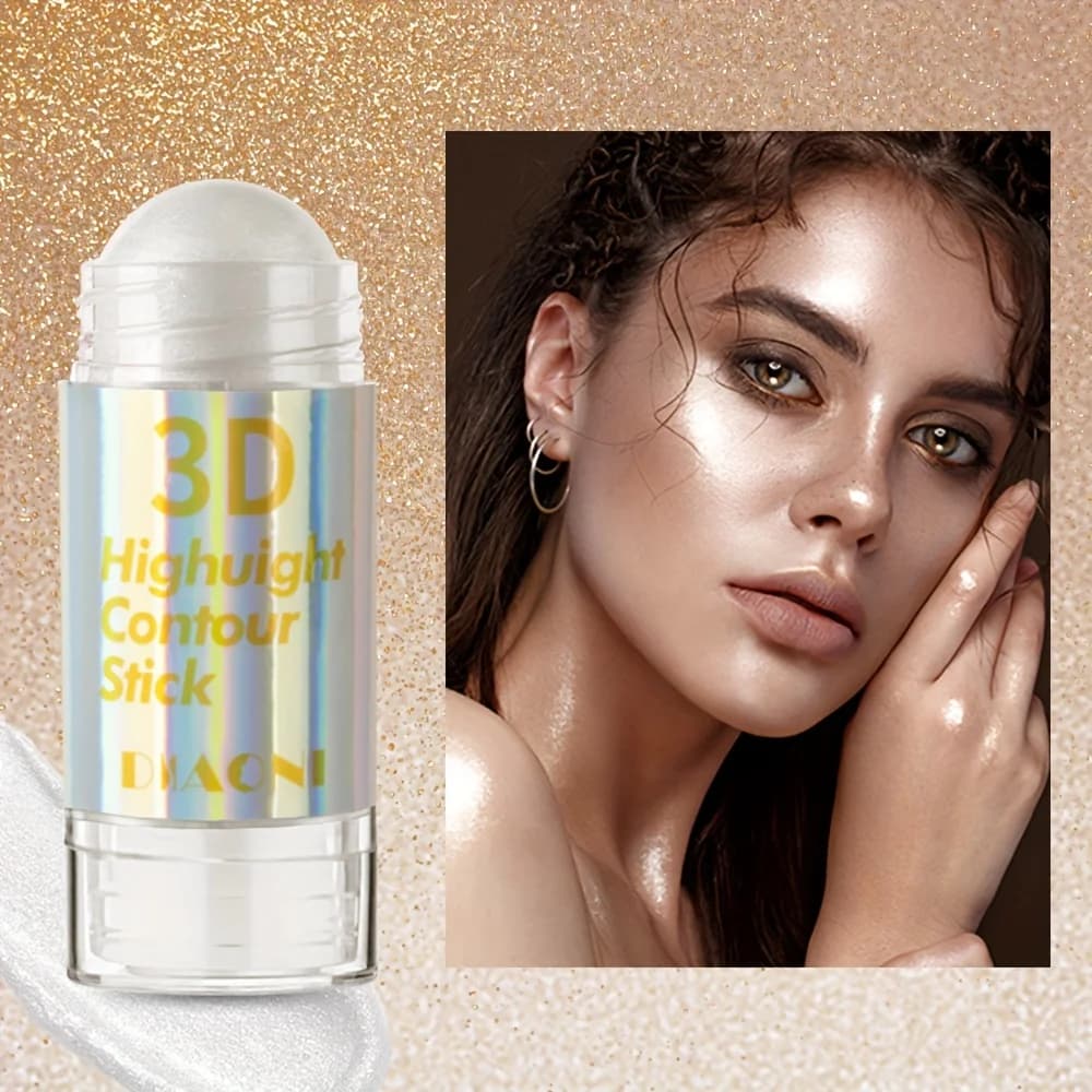 Evidenziatore a luce d'acqua Stick Blush Stick Make Up Viso Corpo Glitter Illuminatore Cosmetici Contorno viso Illumina il trucco