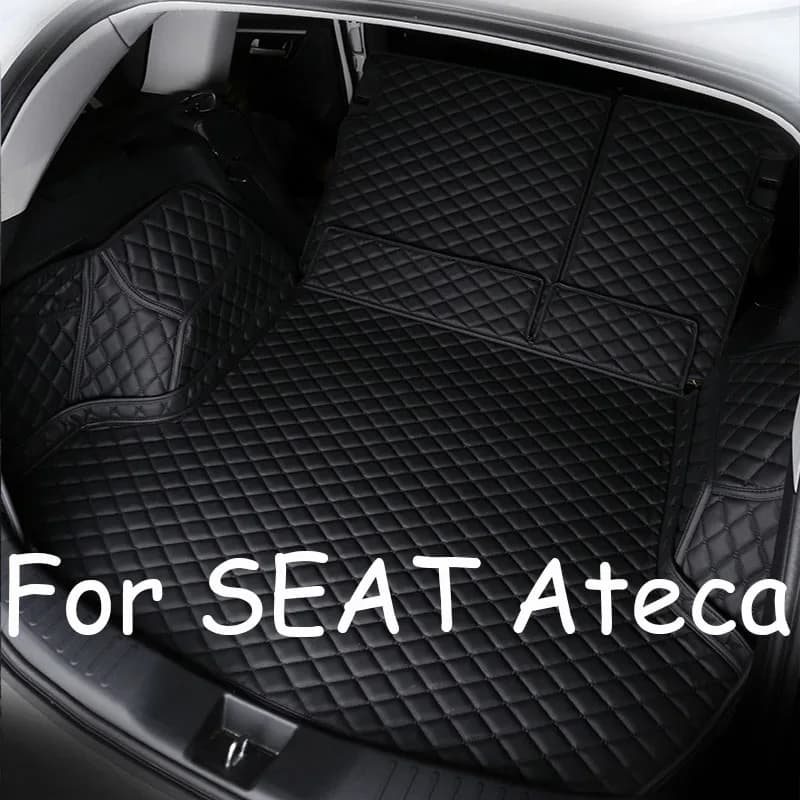 Rear trunk mats for SEAT Cupra Ateca KH7 2016 ~ 2023 5 places waterproof cargo tray treadmill Tapis De Voiture car accessories