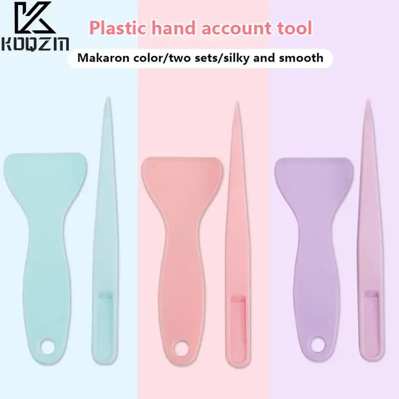 Scrapbook Sticker Hand Account Tools pinzette di plastica raschietto Multi-tool cancelleria fai da te Junk Journal Album materiale scolastico