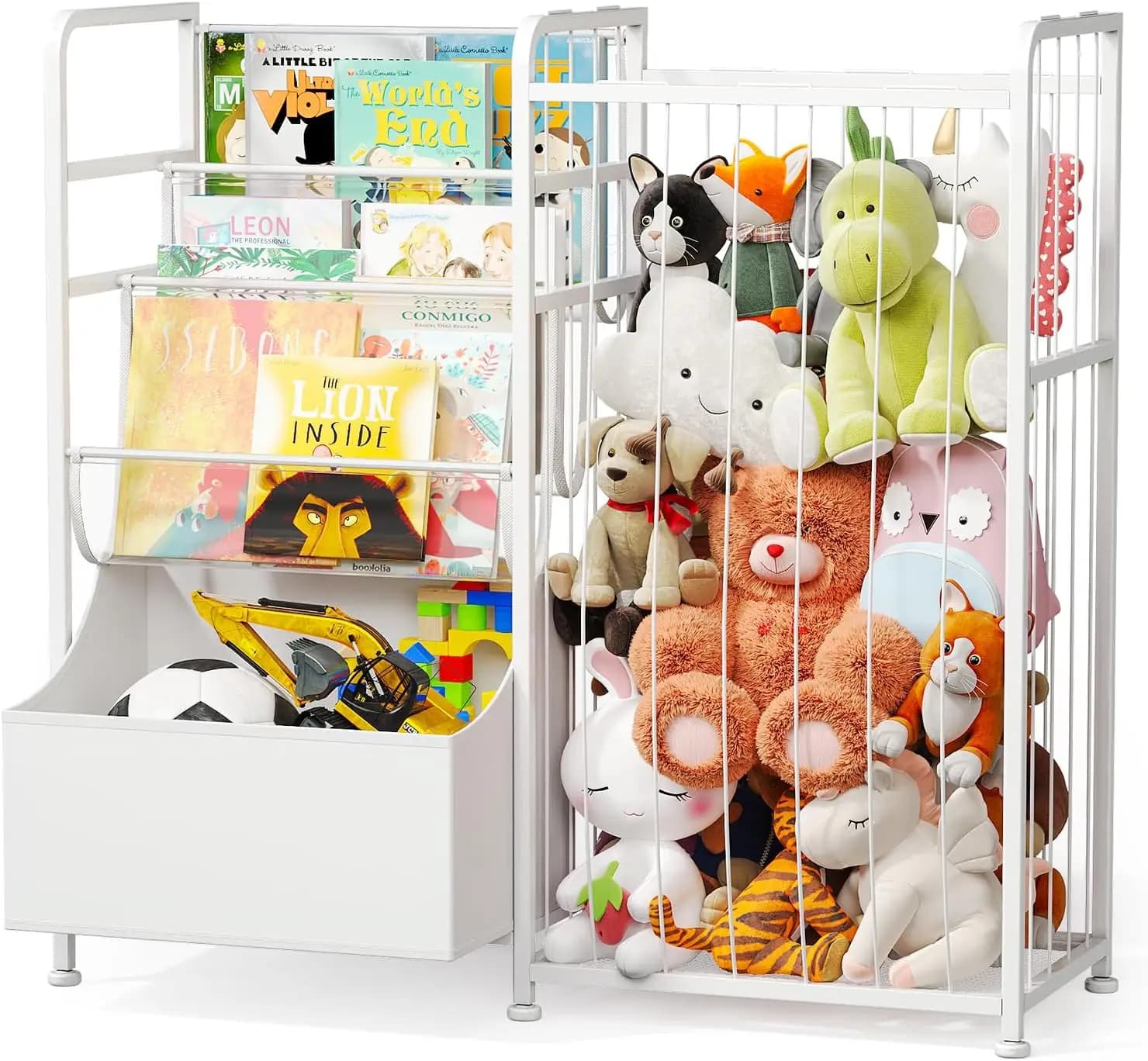 Children's Library with Toy Box: Multifunctional Room for Games Room, Bedroom, White Room